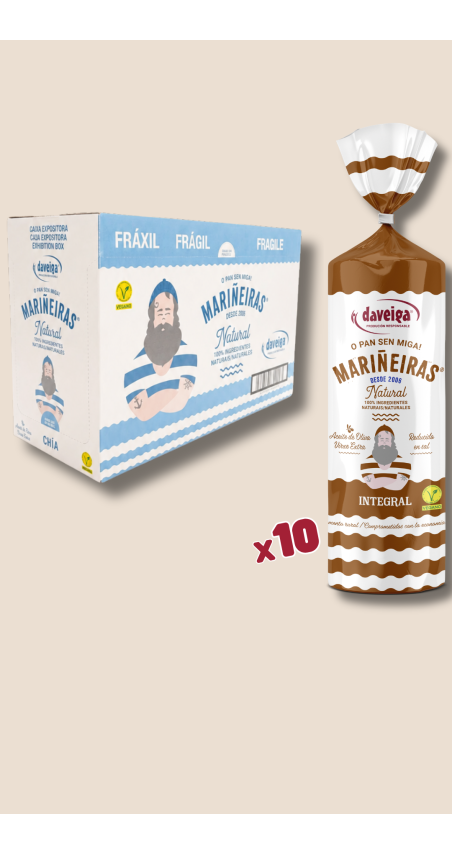 Tostas de pan MARIÑEIRAS® integral 100%