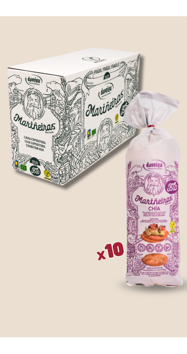 Comprar Tostas de pan "MARIÑEIRAS" BIO con semillas de Chía,