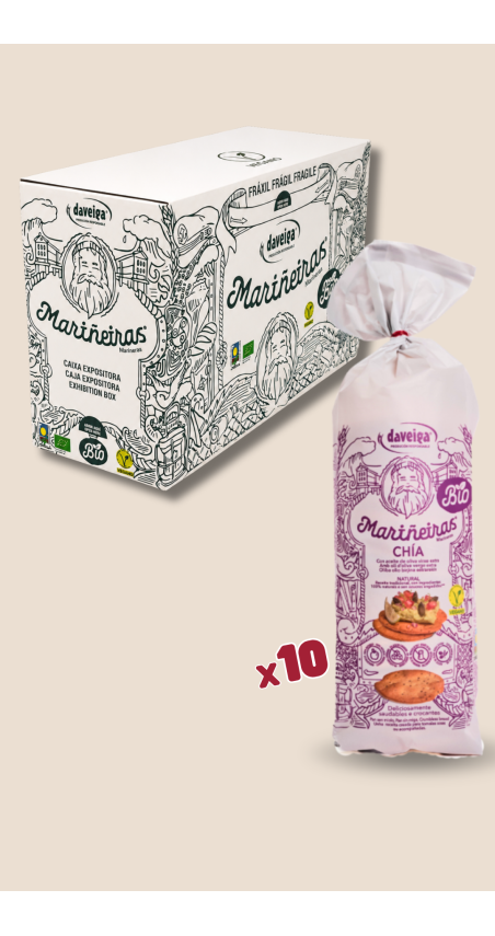 Comprar Tostas de pan "MARIÑEIRAS" BIO con semillas de Chía,