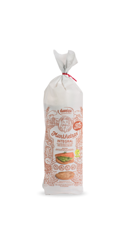 Tostas de pan MARIÑEIRAS Bio Integral 100%.
