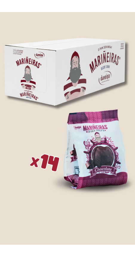 Comprar Tostas de pan "MARIÑEIRAS" con chocolate negro 70%