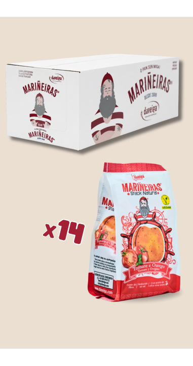 Tostas de pan MARIÑEIRAS® con tomate e ourego