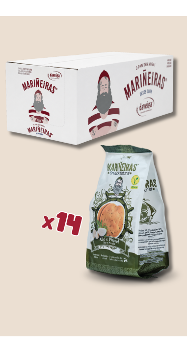 Comprar Tostas de pan "MARIÑEIRAS" con ajo y perejil.