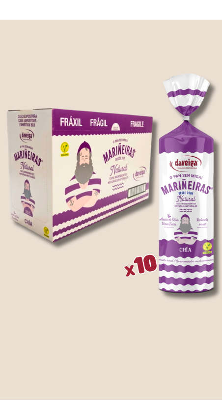 Tostas de pan MARIÑEIRAS®  con semillas de chía